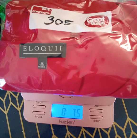 Eloquii Shirt, Size 22, Red Blouse, Night out, Party wear,  Bright, tied wrist, - Picture 11 of 11